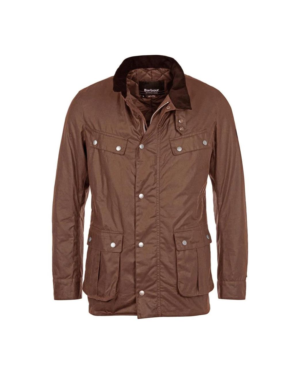 Barbour Jassen ,Bruin ,Katoen Duke Wax Jas Tourer Stijl in het Brown voor heren