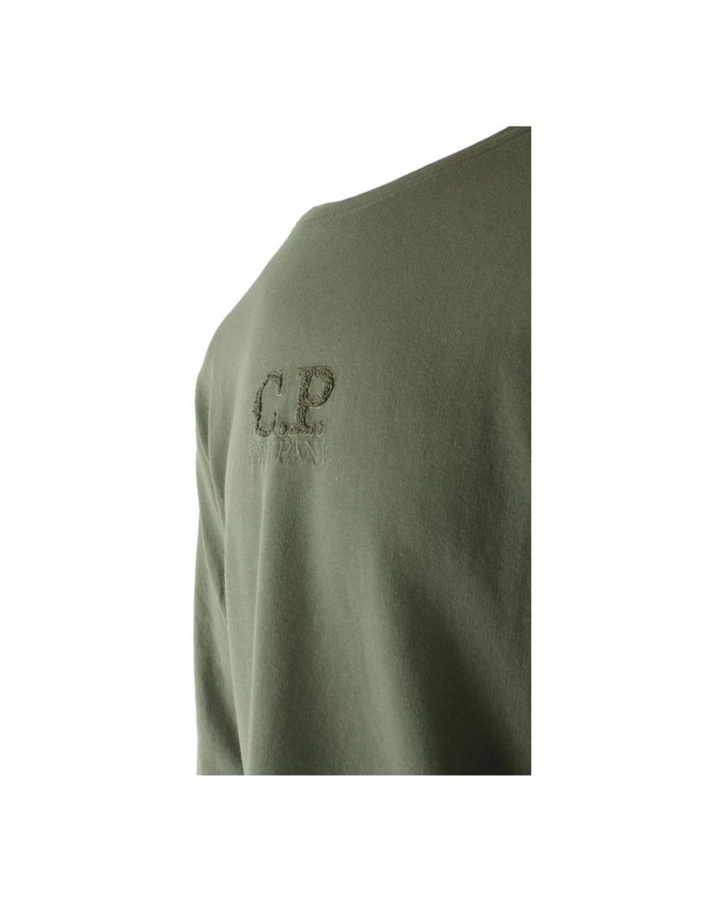 C P Company Green Long Sleeve T-Shirts for men