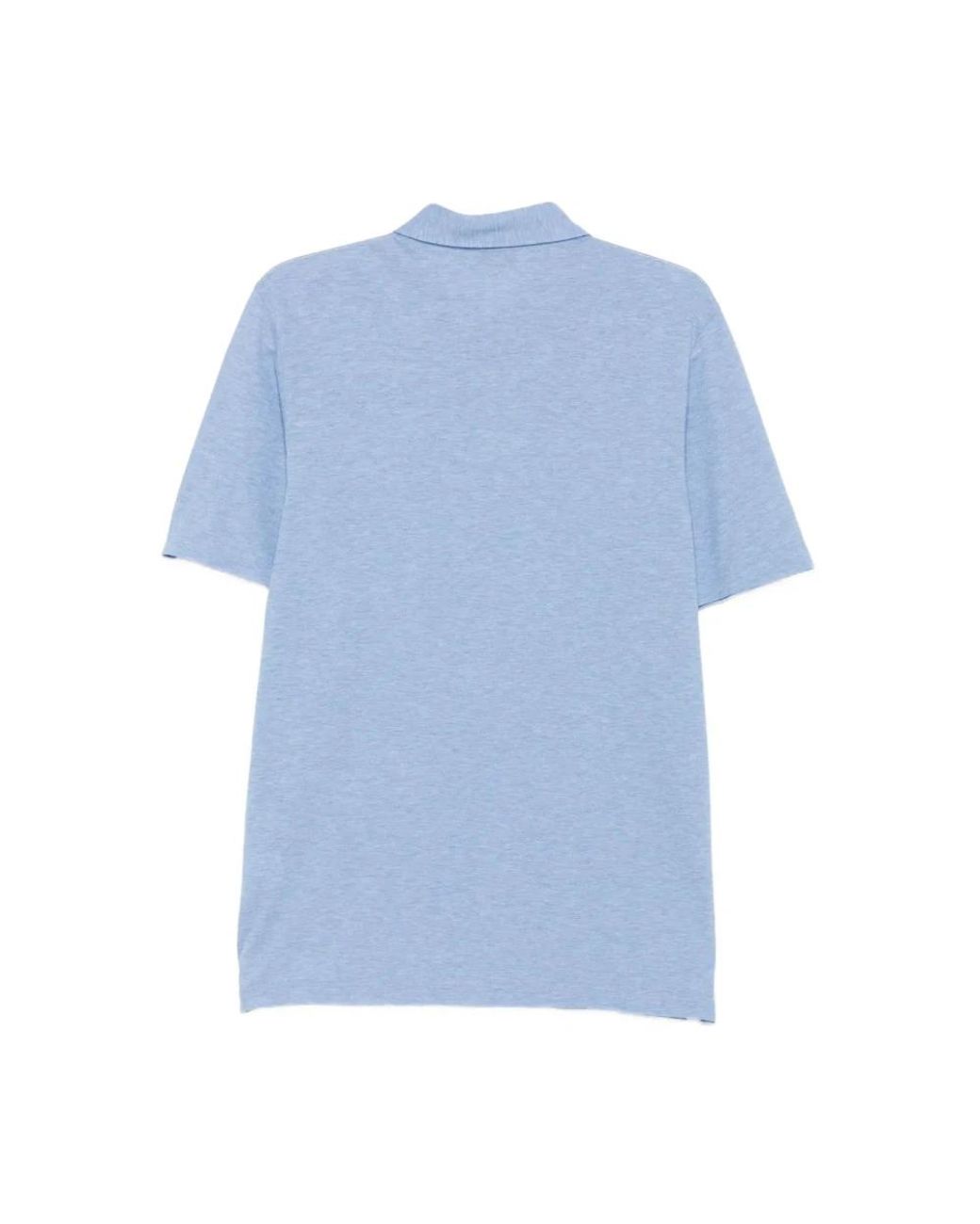 Gran Sasso Blue Polo Shirts for men