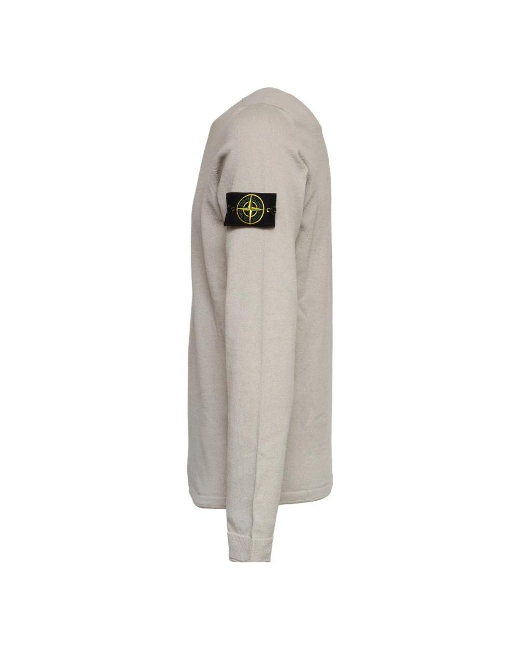 Stone Island Gray Round-Neck Knitwear for men