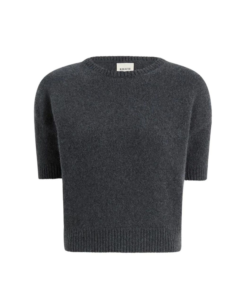 Khaite Black Round-Neck Knitwear