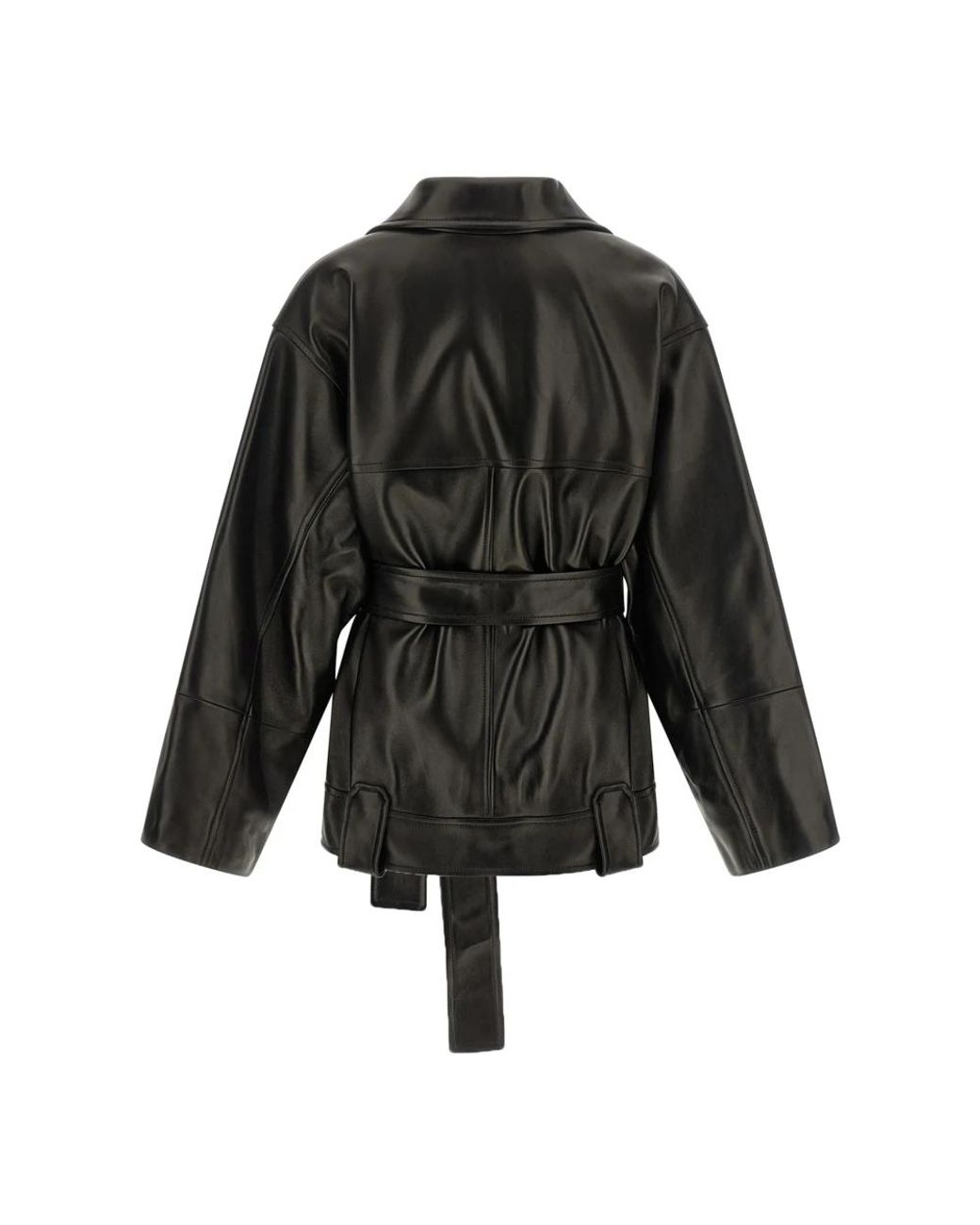 Leather Jackets Khaite de color Black
