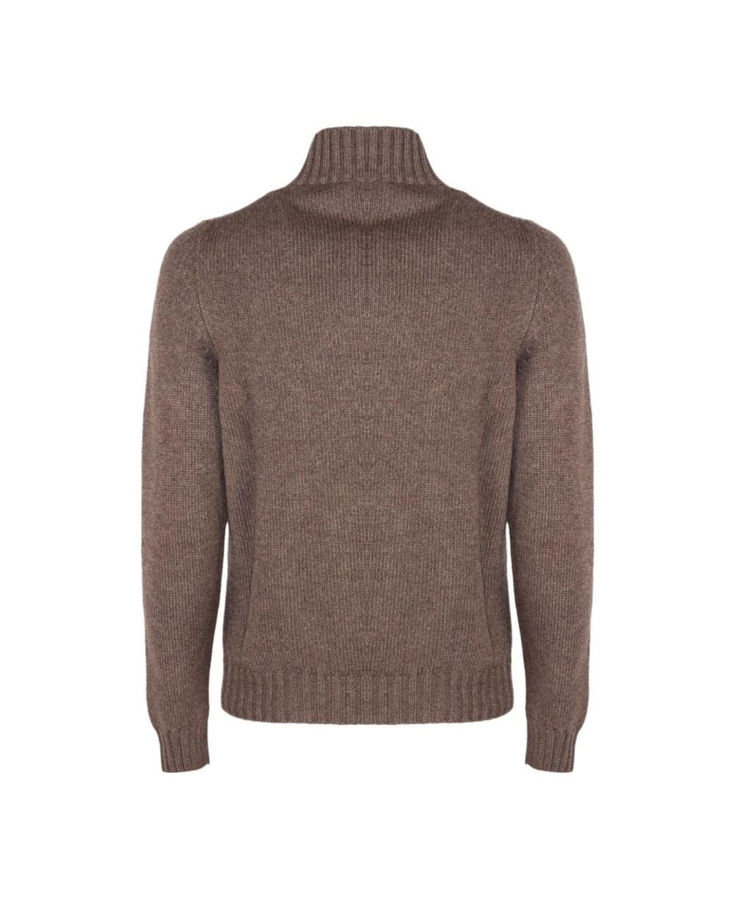 Fedeli Brown Turtlenecks for men
