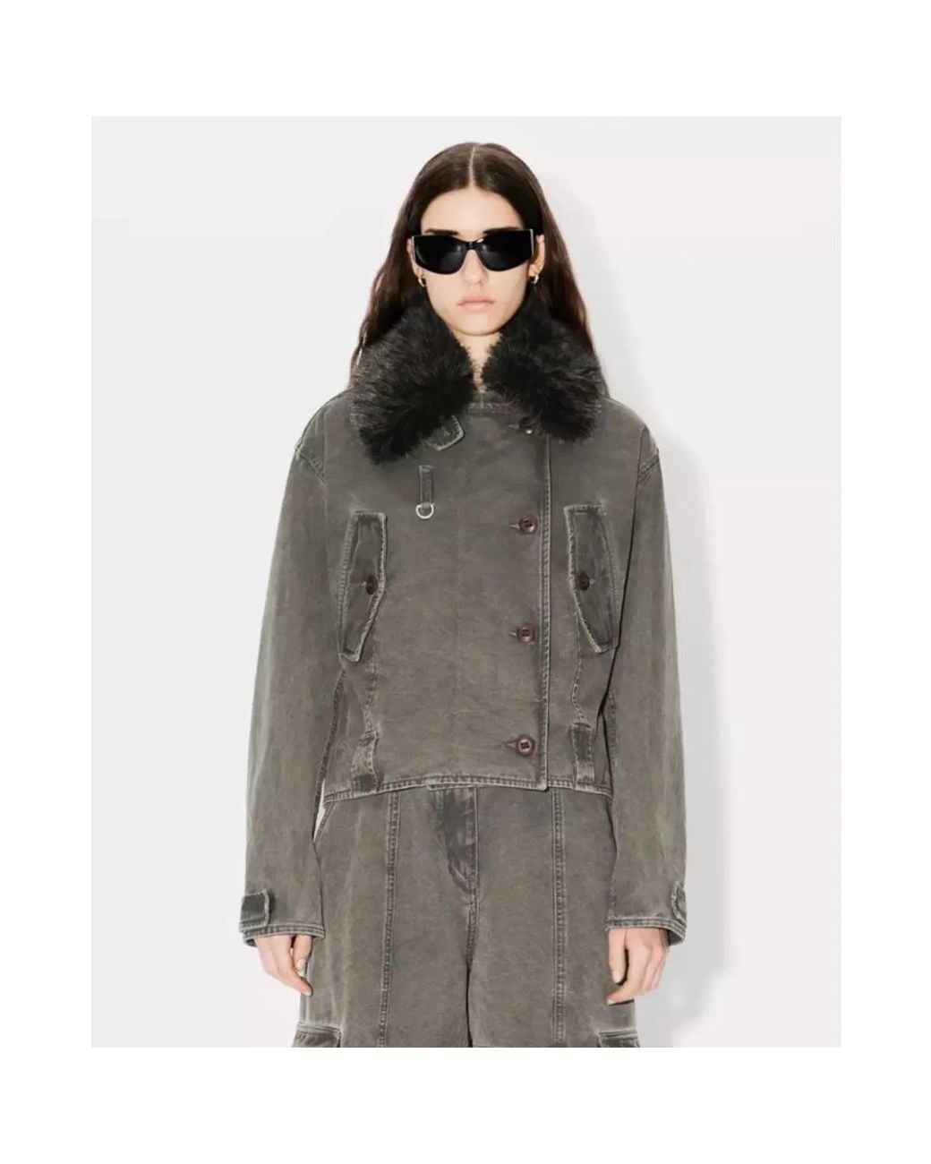 KENZO Gray Light Jackets
