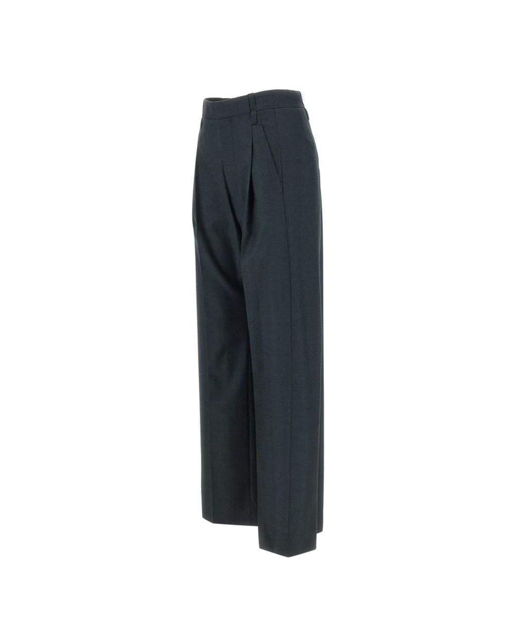 Victoria Beckham Blue Wide Trousers