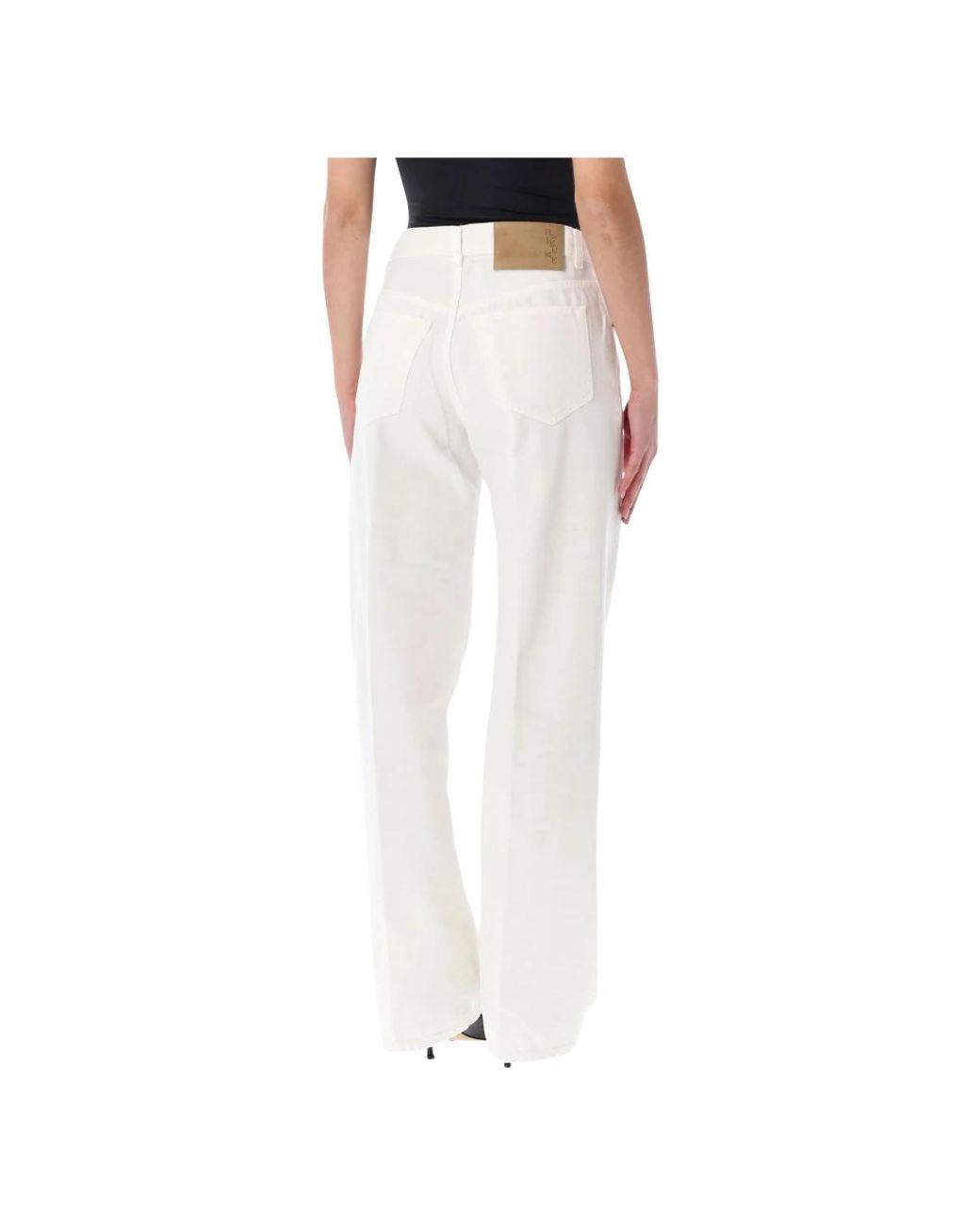Haikure White Wide Jeans