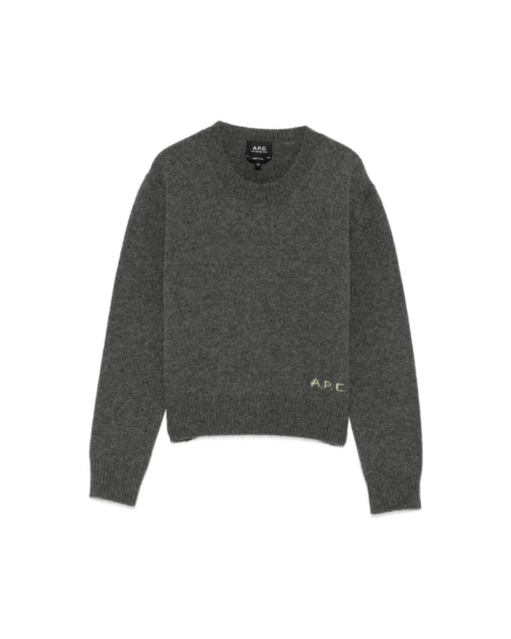 A.P.C. Gray Round-Neck Knitwear
