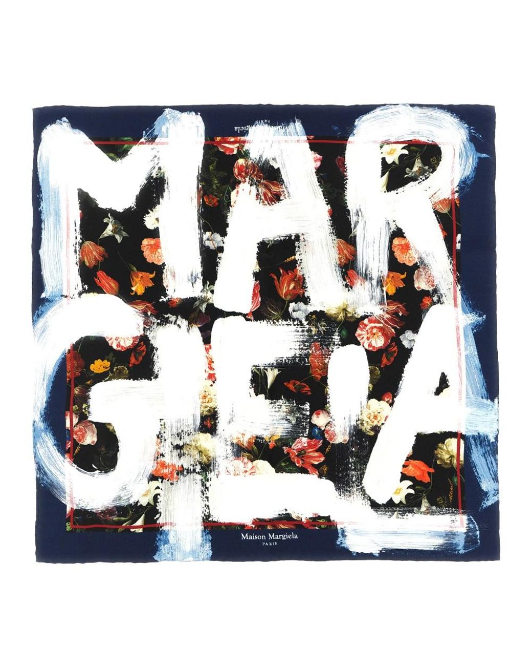Maison Margiela Blue Silk Scarves