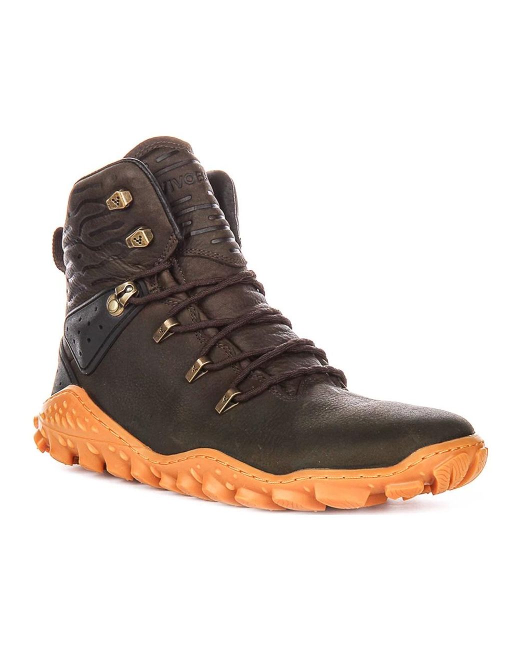 Vivobarefoot Brown Lace-Up Boots