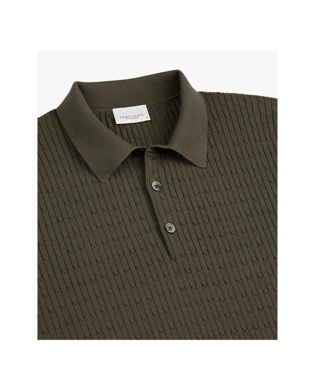 Profuomo Luxury Basic Polo in het Green voor heren