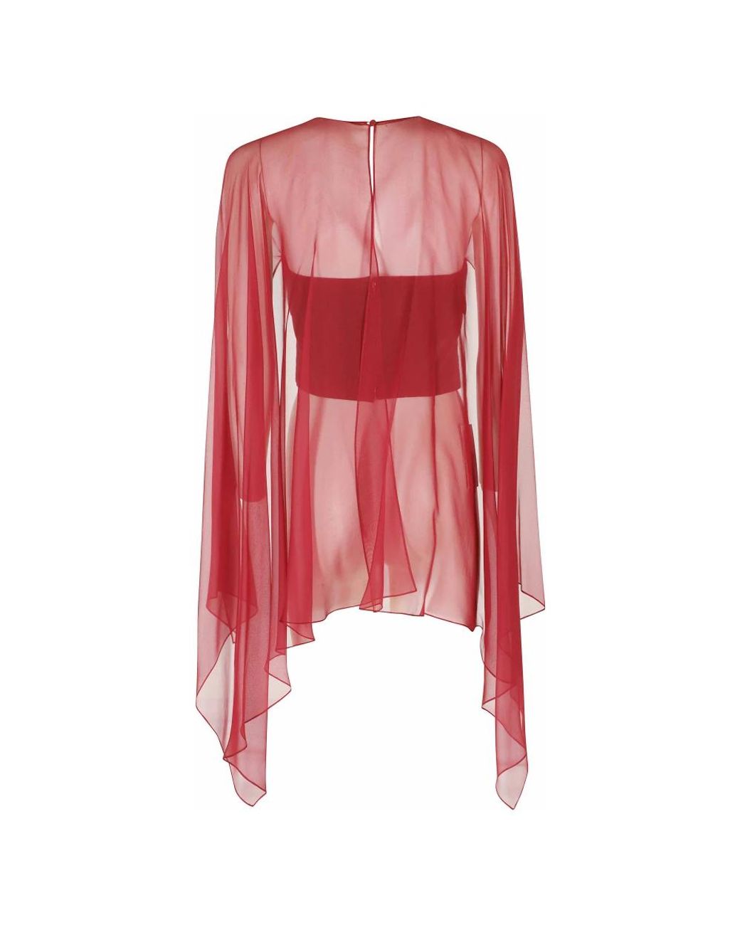 Alberta Ferretti Red Long Sleeve T-Shirts