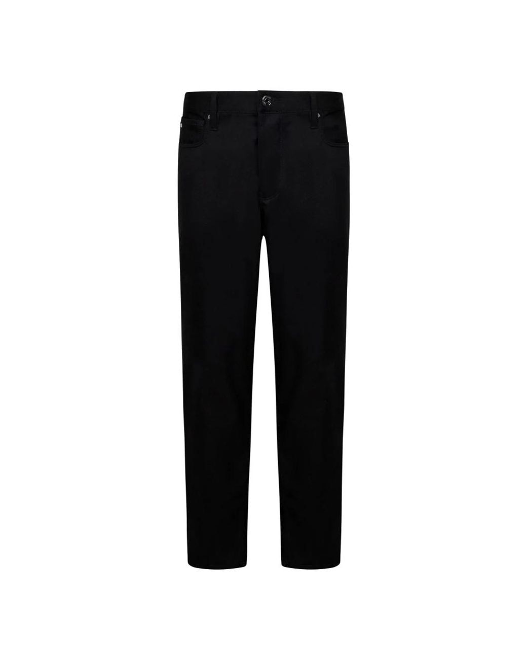 Emporio Armani Black Straight Fit Jeans for men