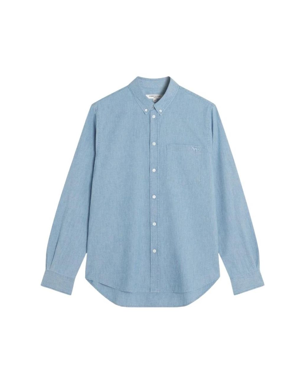 Maison Kitsuné Blue Casual Shirts for men