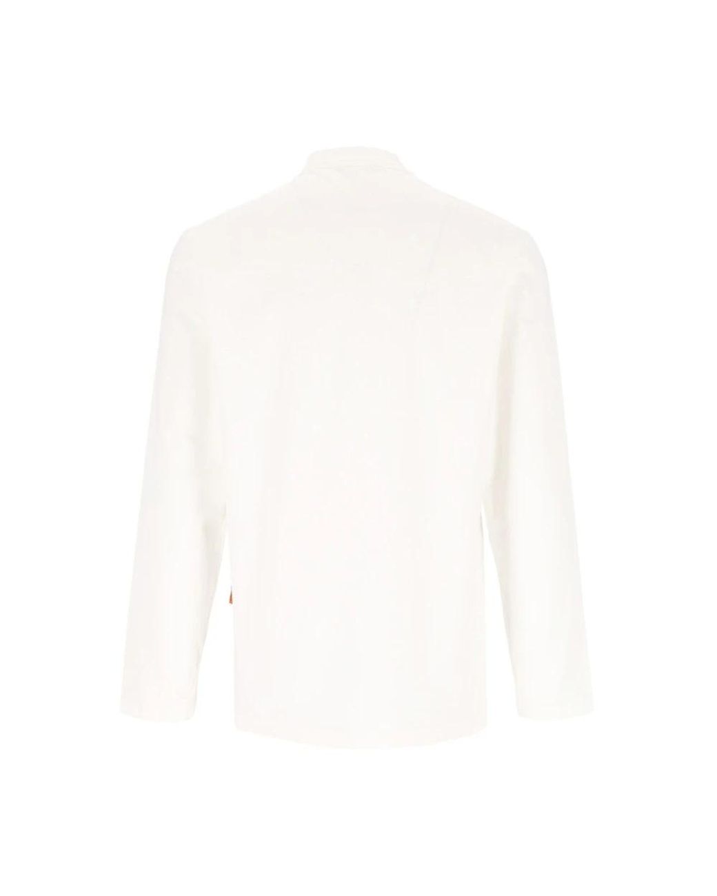 Barena White Long Sleeve T-Shirts for men