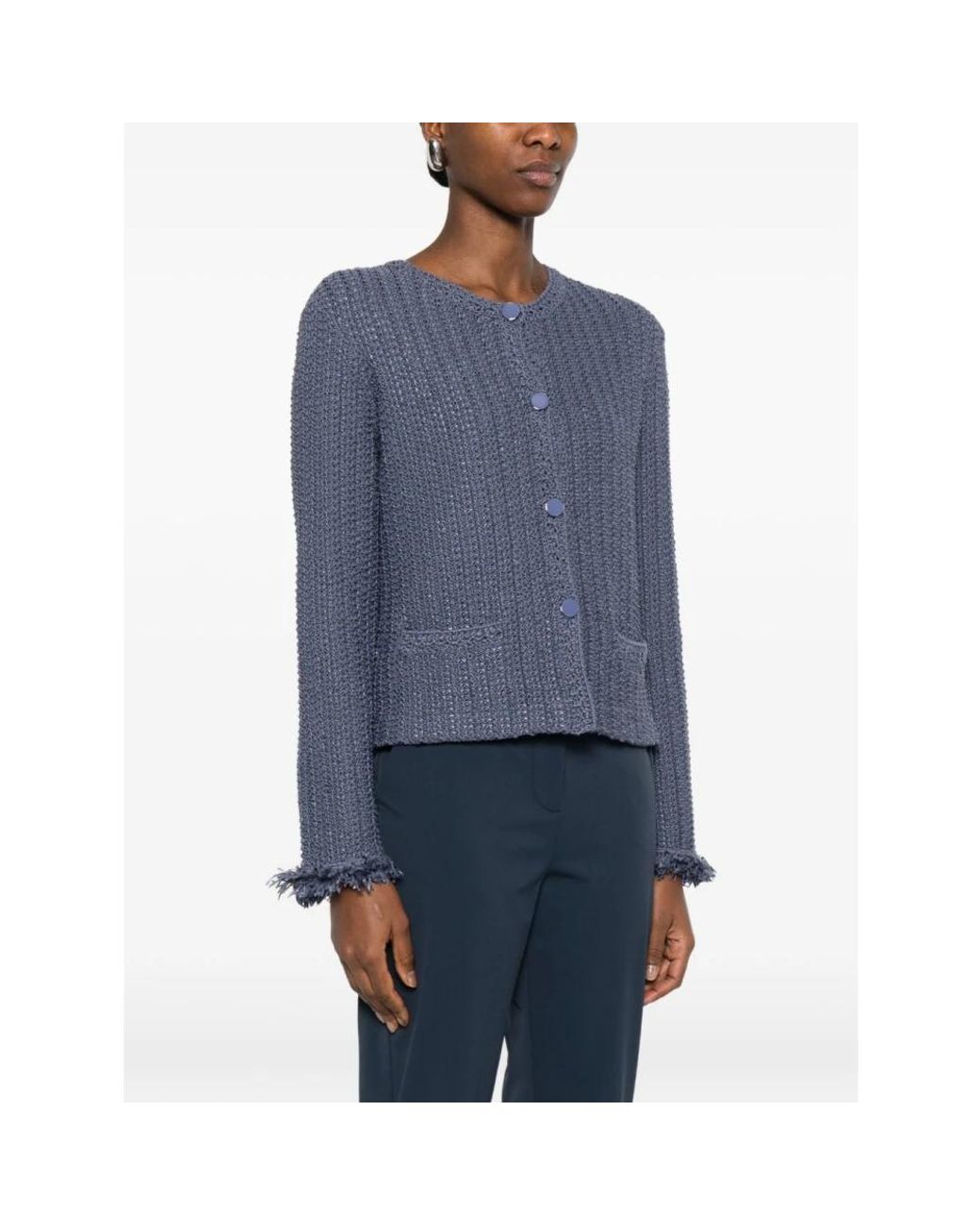 Emporio Armani Blue Cardigans