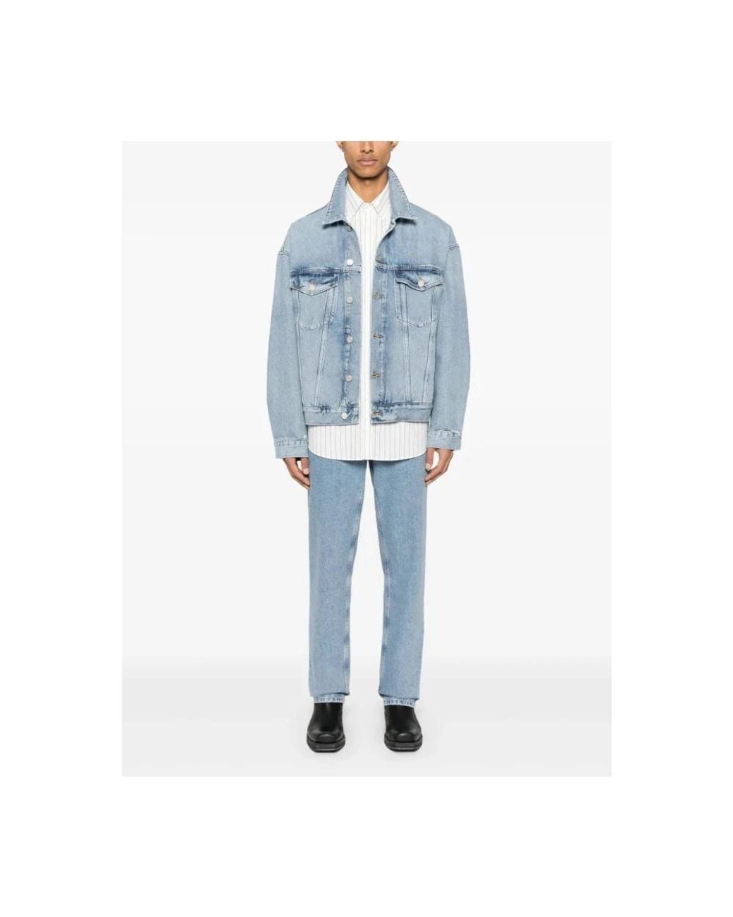 Agolde Blue Denim Jackets for men