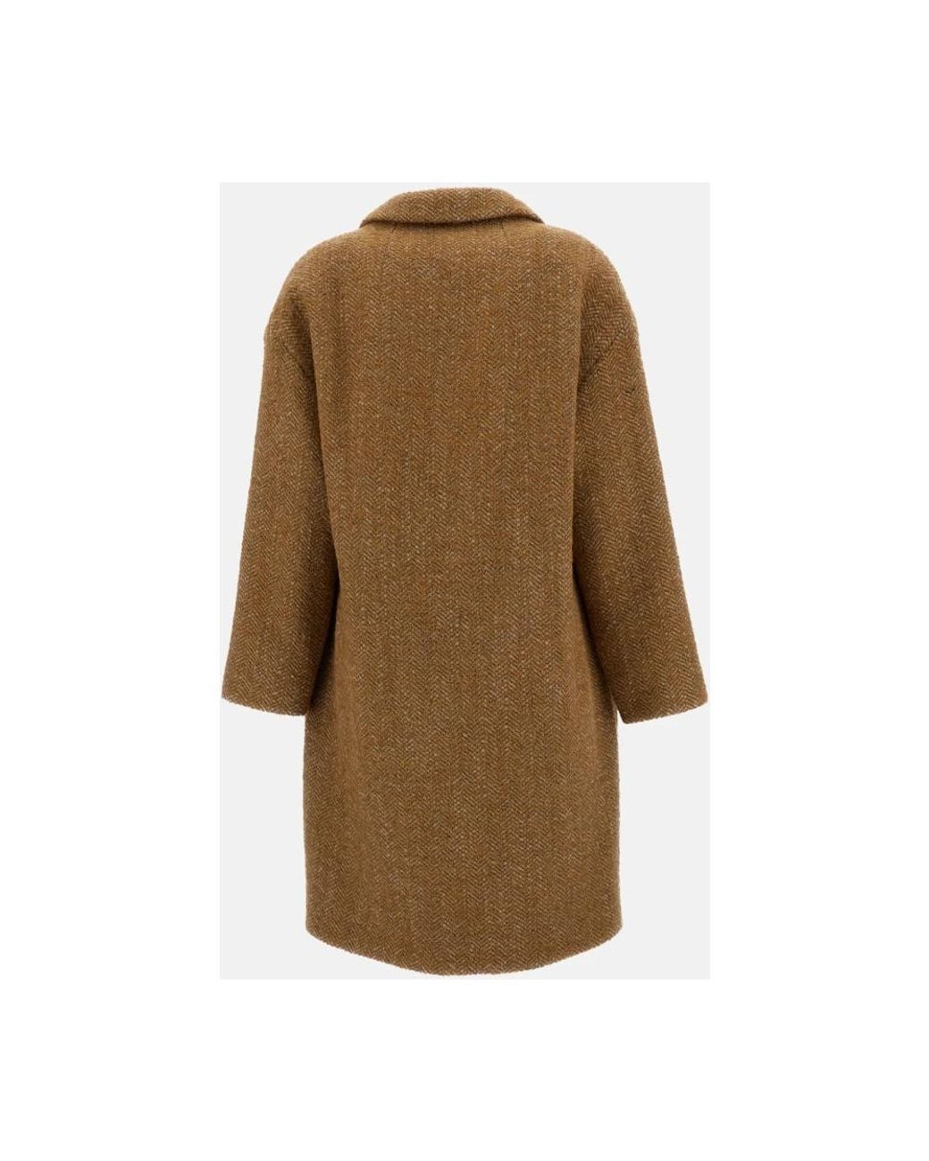 Alberto Biani Brown Single-Breasted Coats