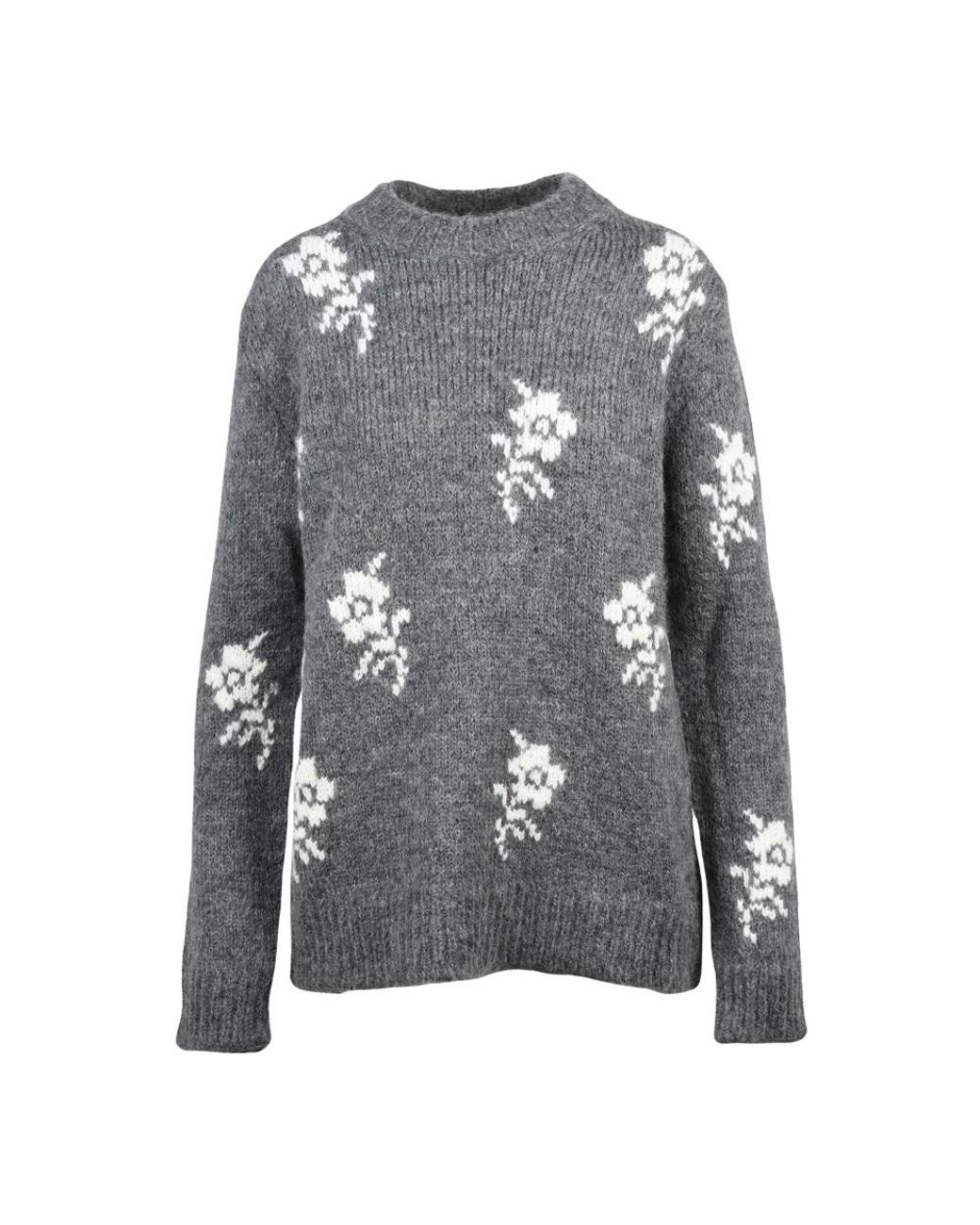 Jil Sander Gray Round-Neck Knitwear