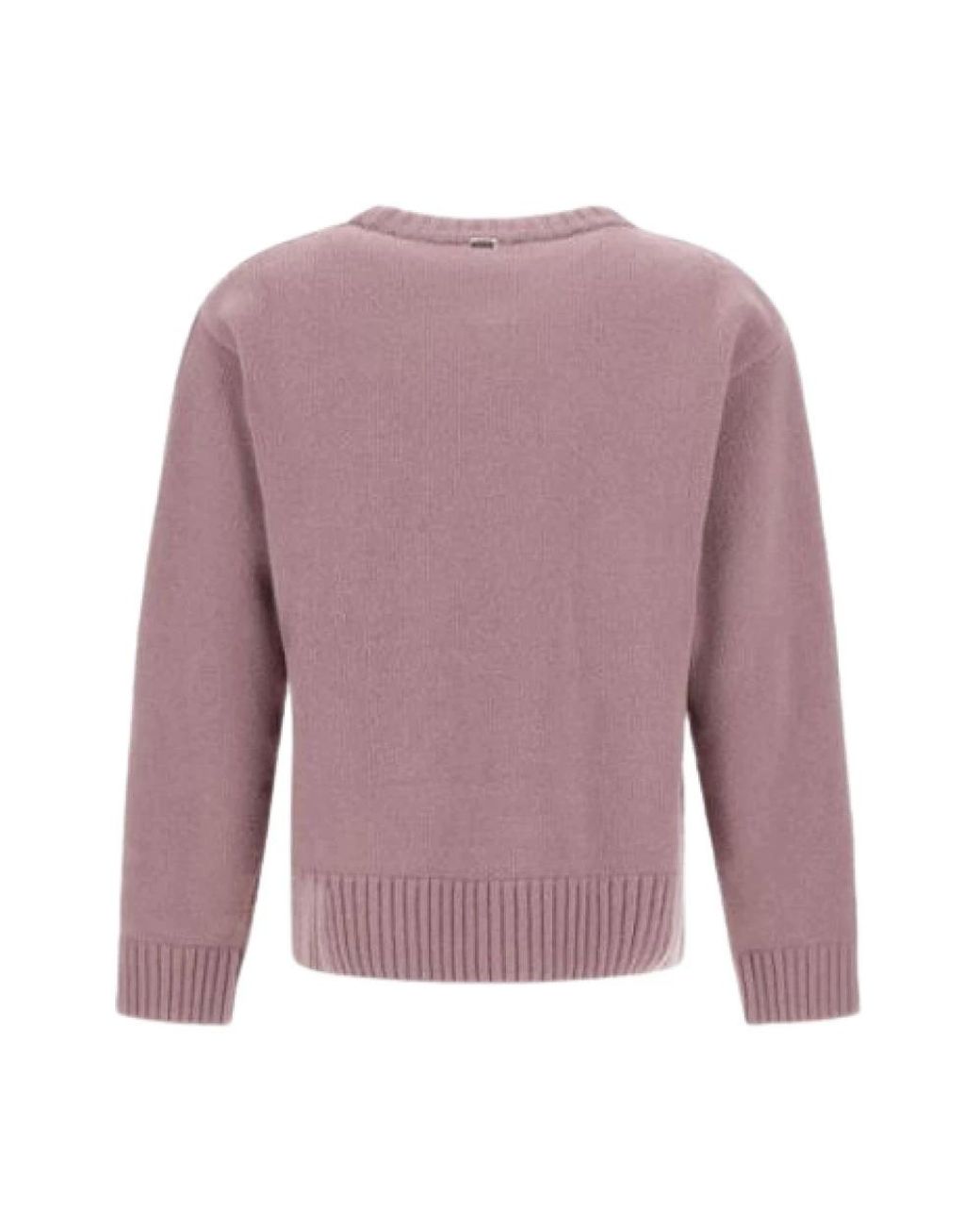 Herno Purple Round-Neck Knitwear
