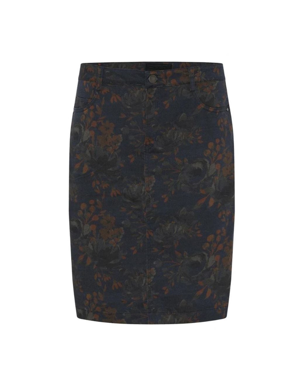 Cro Rokken ,Bruin ,Bloemenprint Jurk in het Black