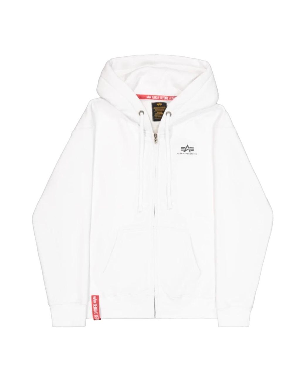 Zip-Throughs di Alpha Industries in White da Uomo