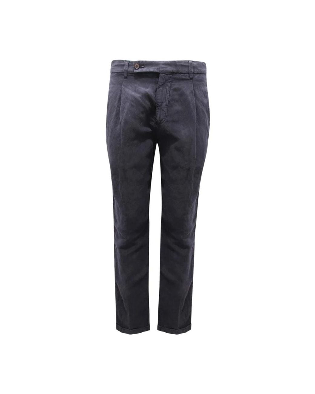 Berwich Blue Slim-Fit Trousers for men