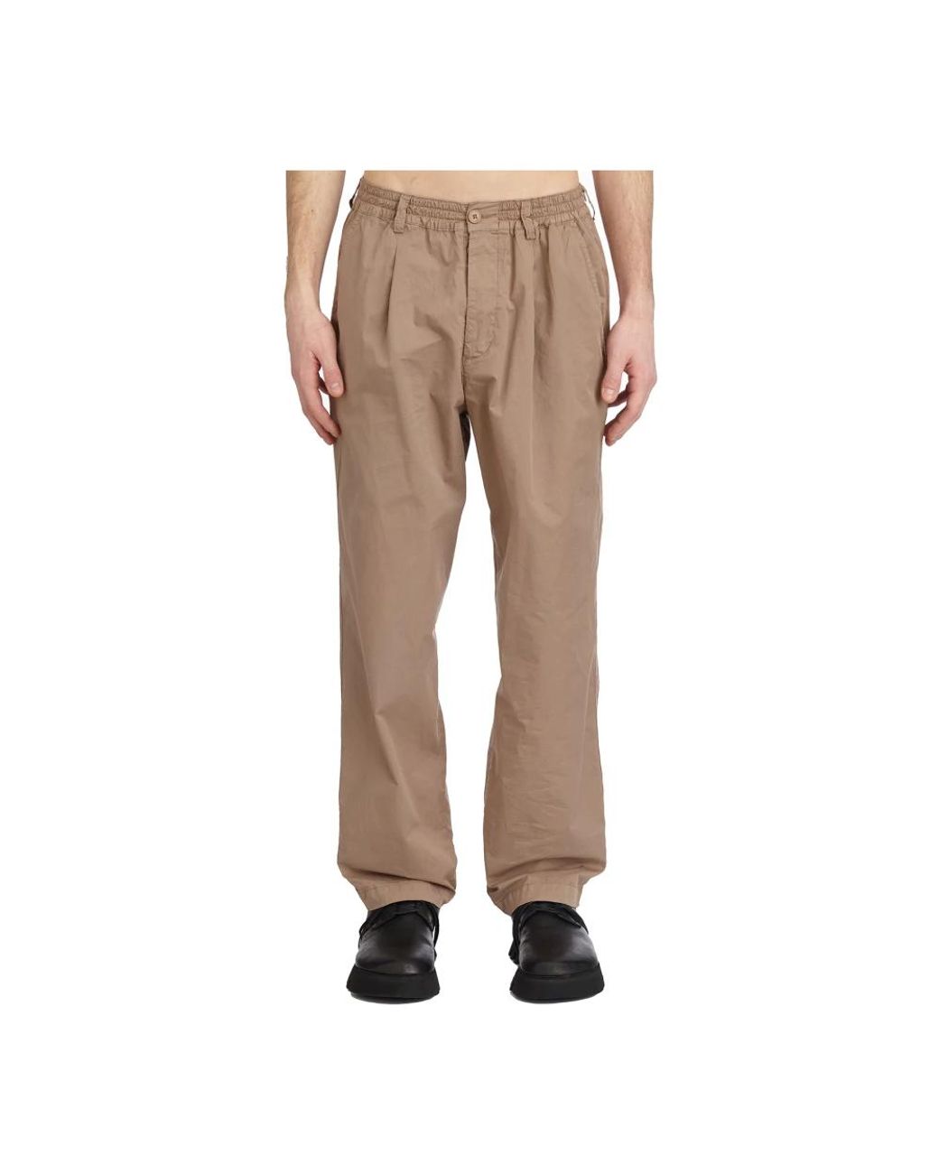 Paura Natural Straight Trousers for men