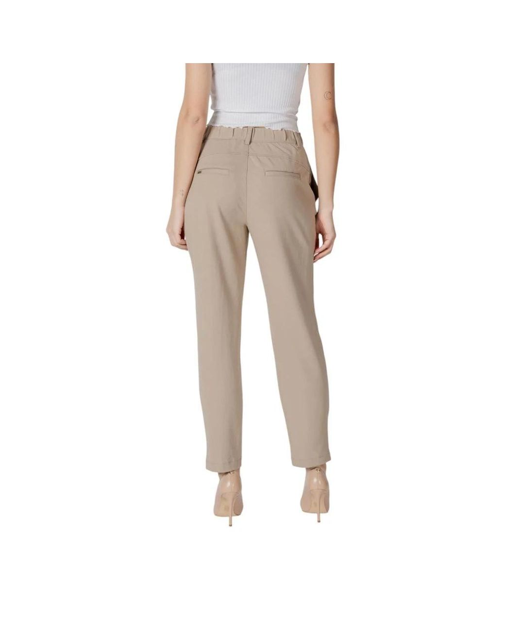 Street One Natural Straight Trousers