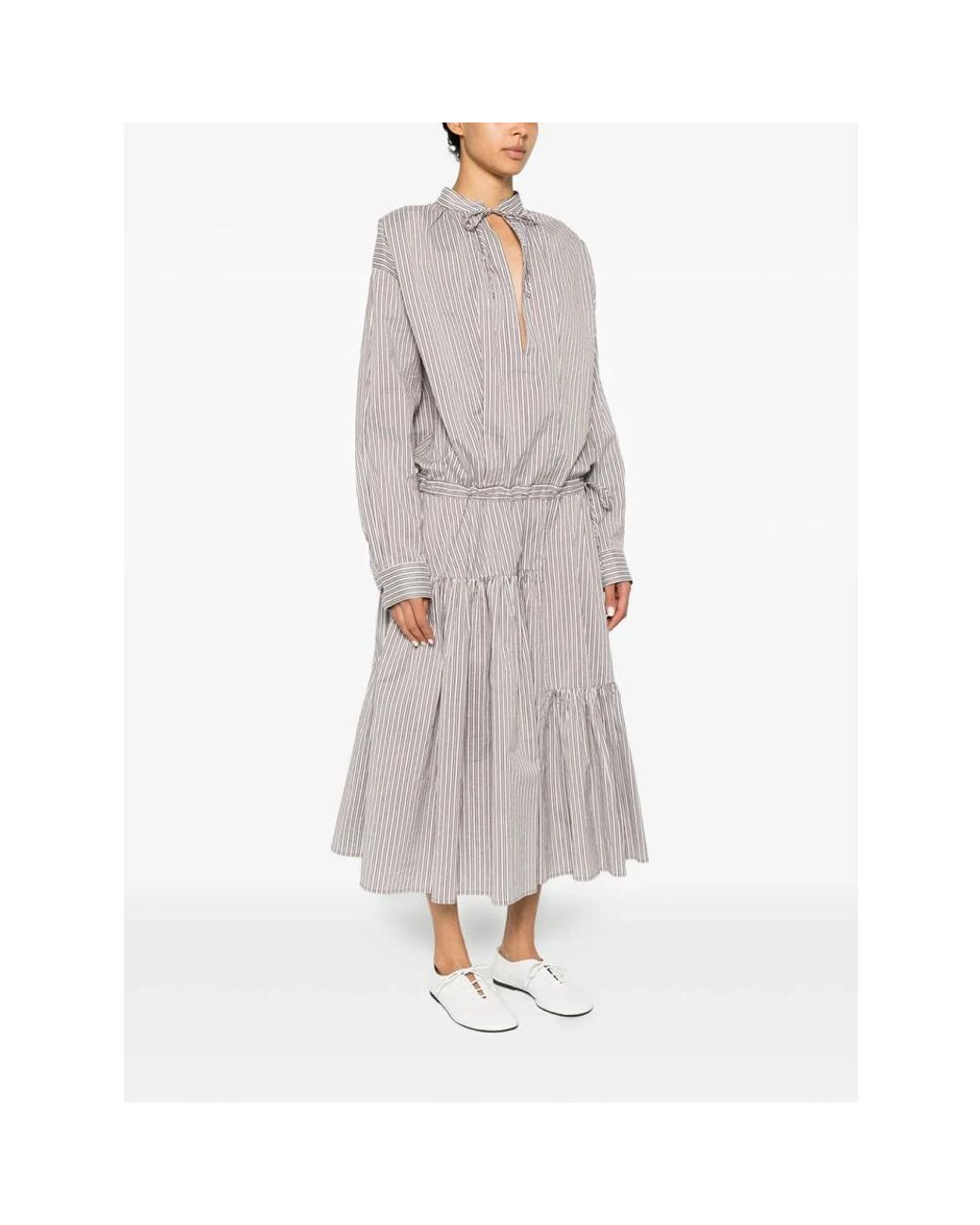 Dries Van Noten Gray Midi Dresses