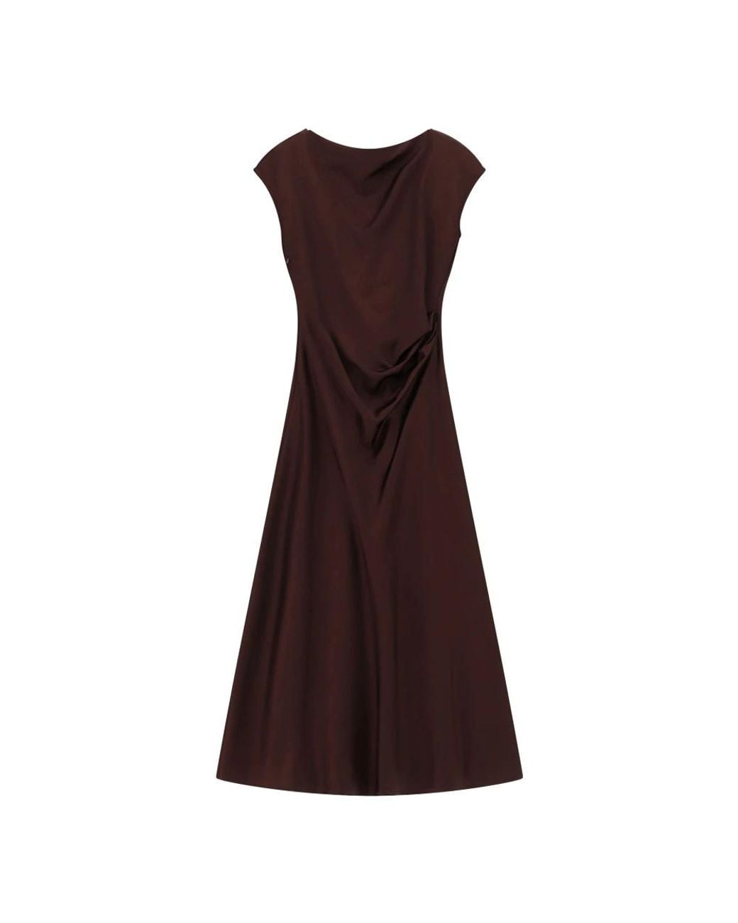 Imperial Brown Midi Dresses