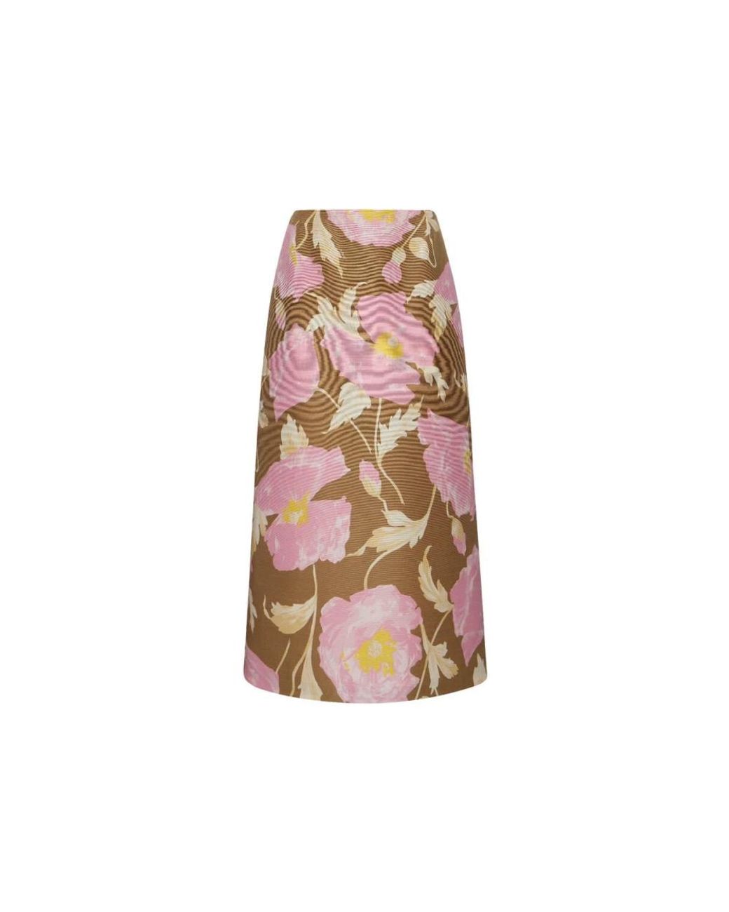LaDoubleJ Rokken ,Veelkleurig ,Wol Pencil Rok in het Pink
