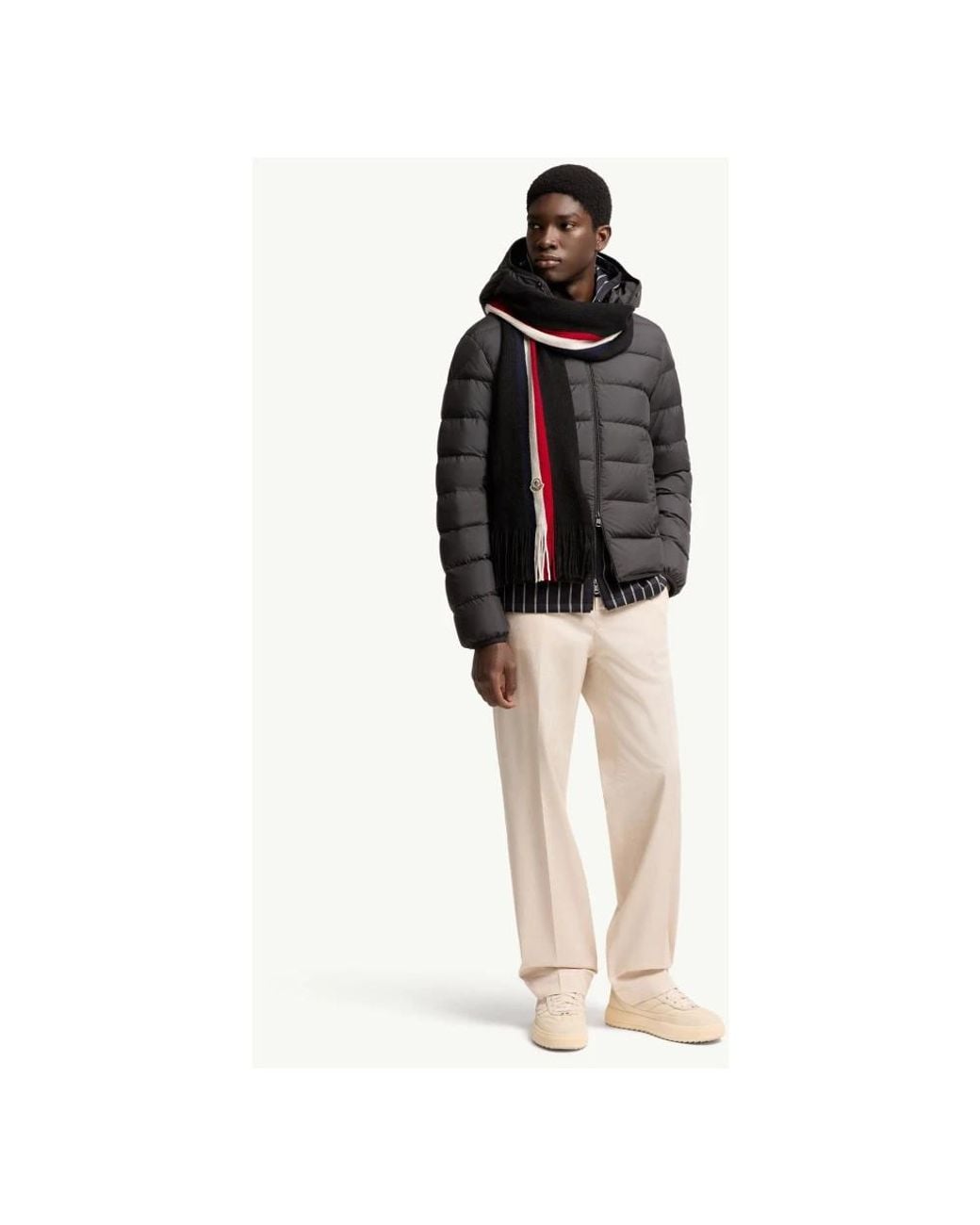 Moncler Blue Winter Scarves for men