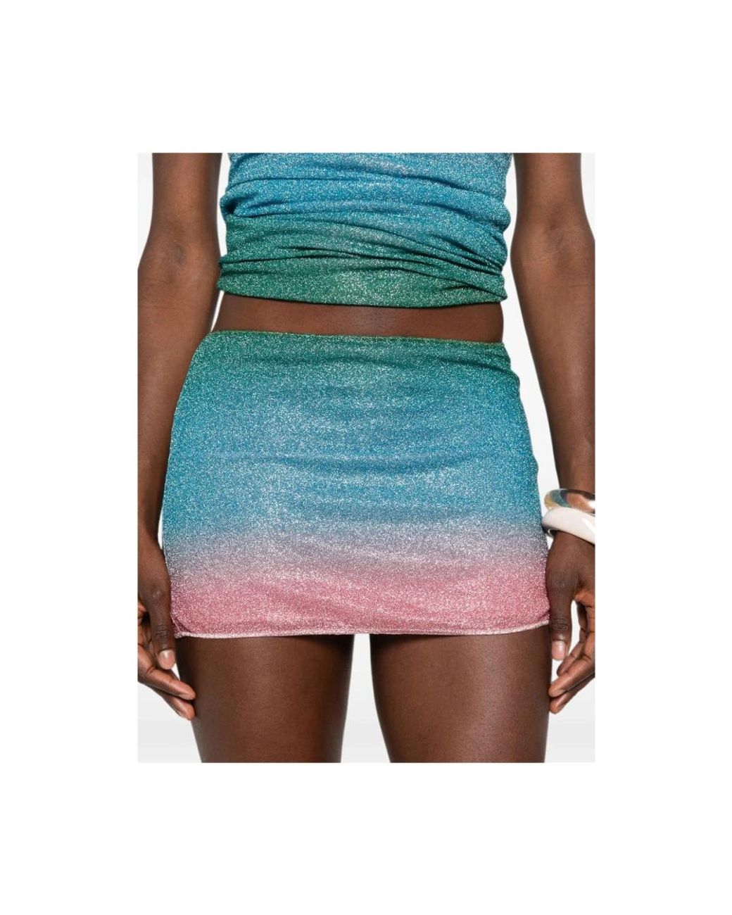 Oseree Blue Short Skirts