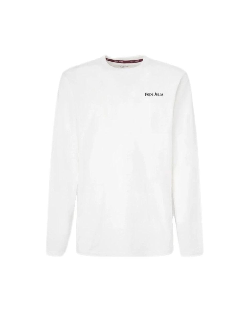 Pepe Jeans White Long Sleeve T-Shirts for men