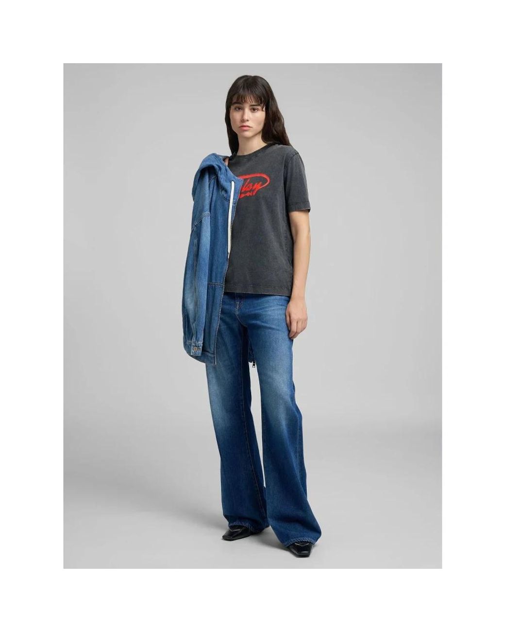 Replay Blue Wide Jeans