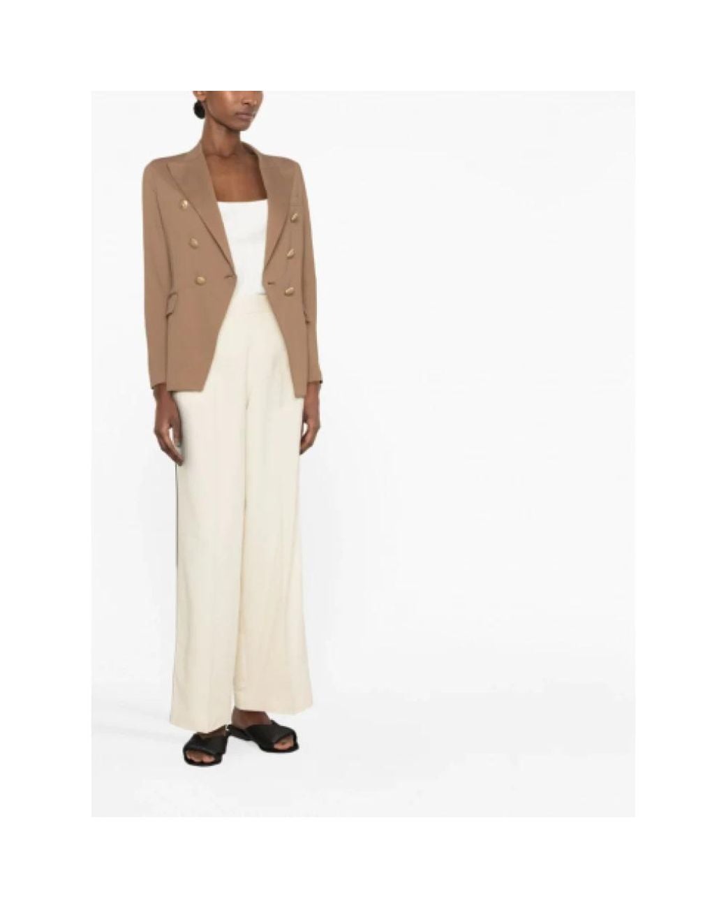 Circolo 1901 Natural Wide Trousers