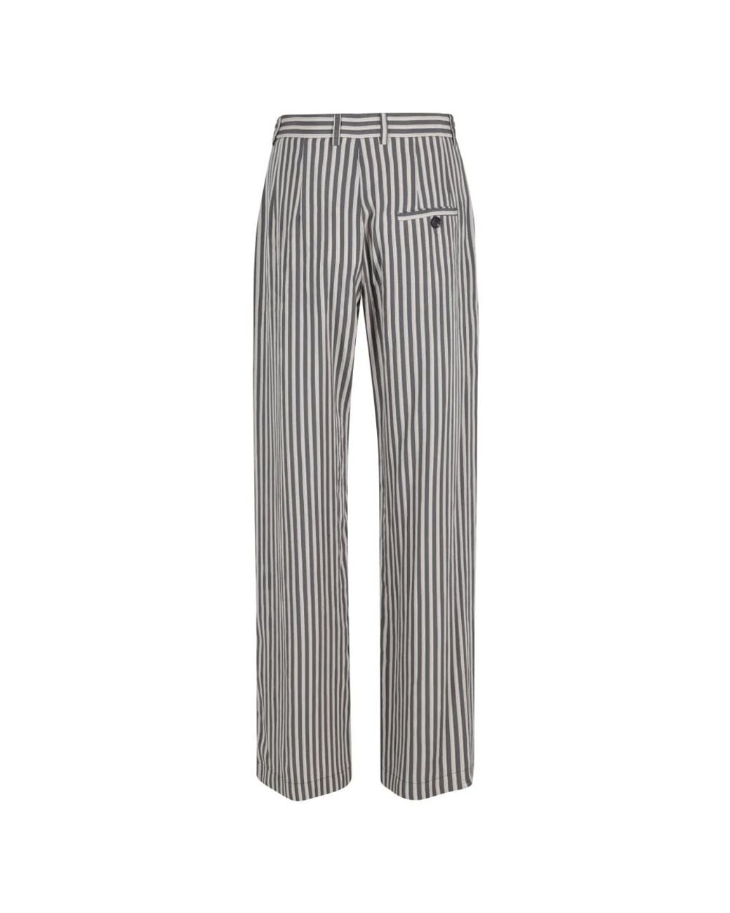 Tela Gray Wide Trousers