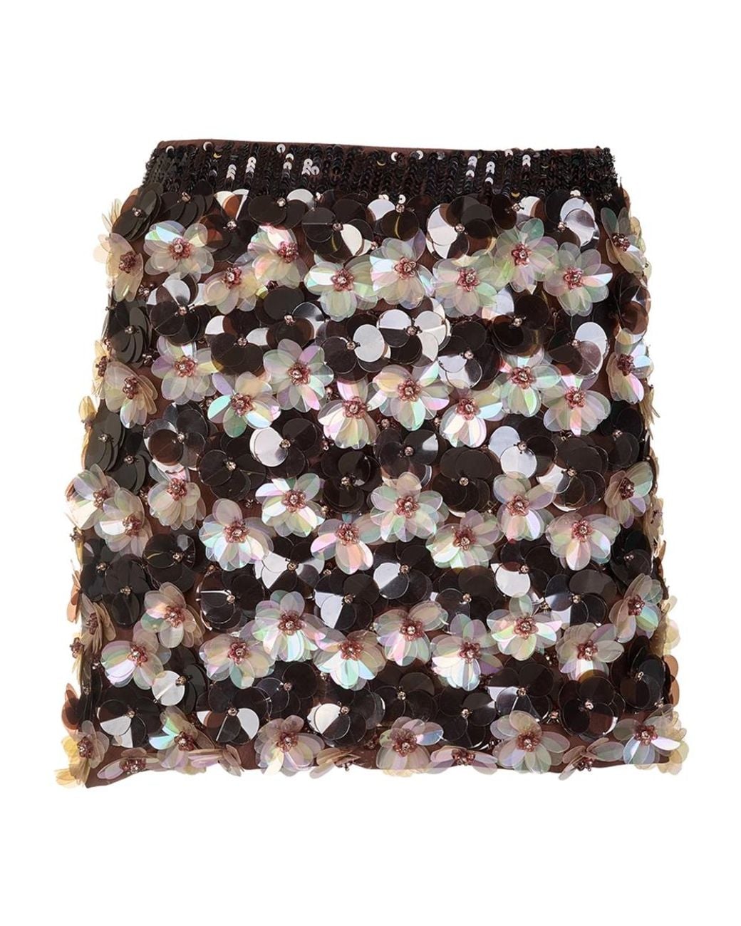 P.A.R.O.S.H. Black Short Skirts