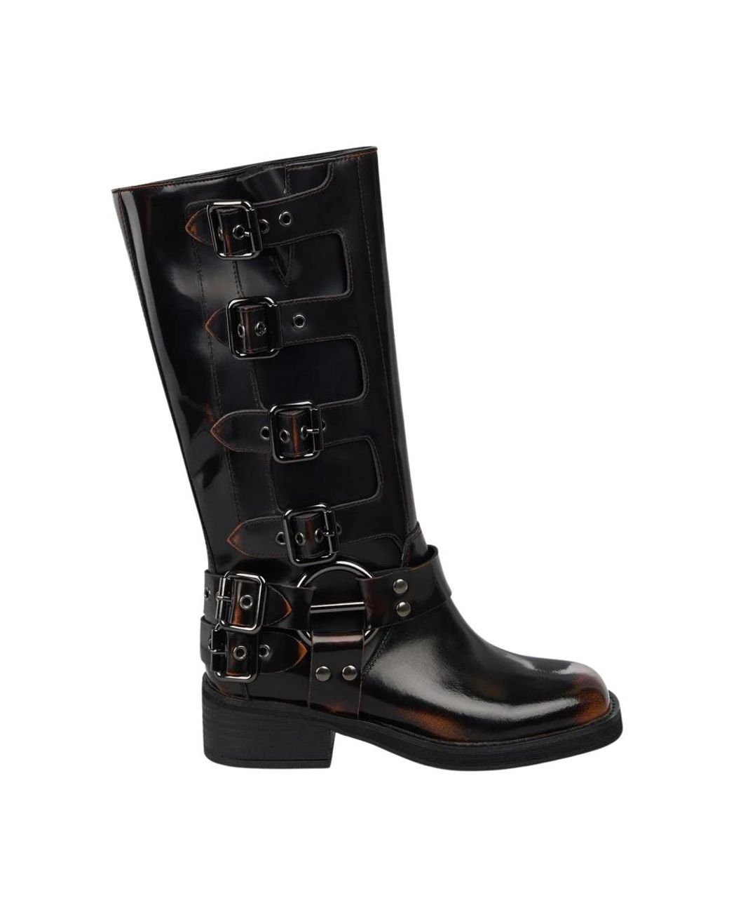 Alma En Pena. Black High Boots