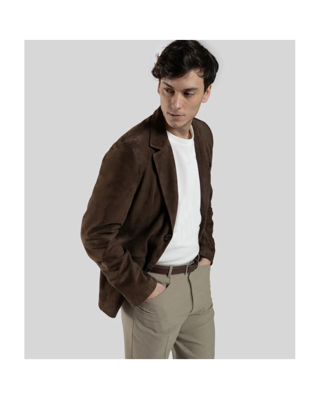 Gimo's Brown Leather Jackets for men