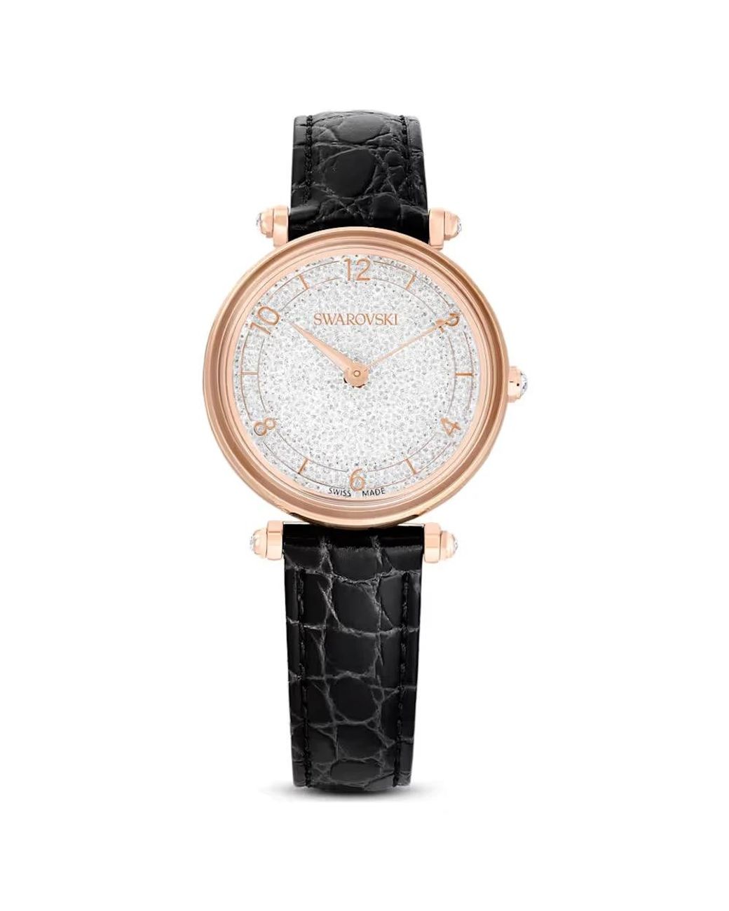 Swarovski Crystalline Wonder Horloge in het Black