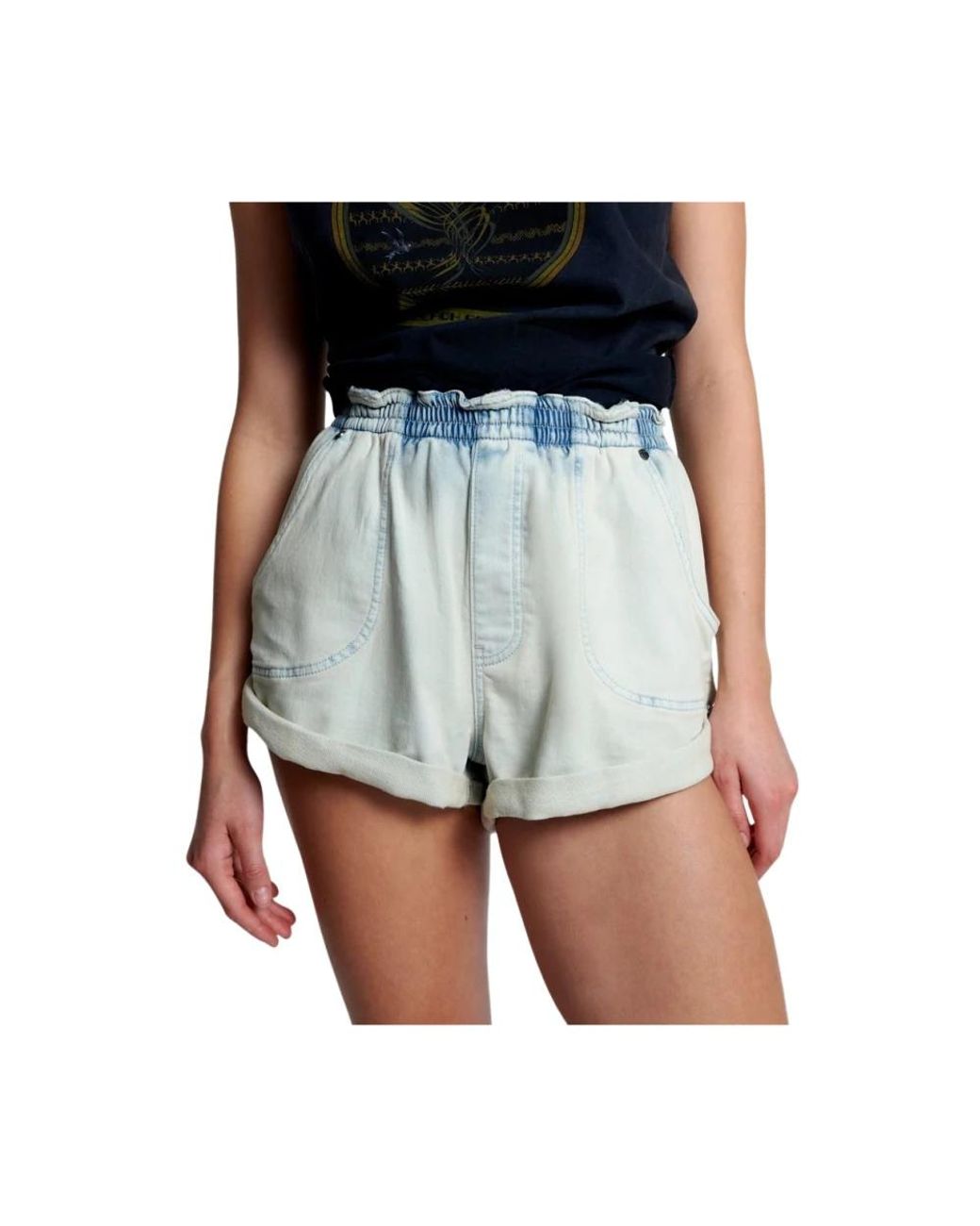One Teaspoon Blue Denim Shorts