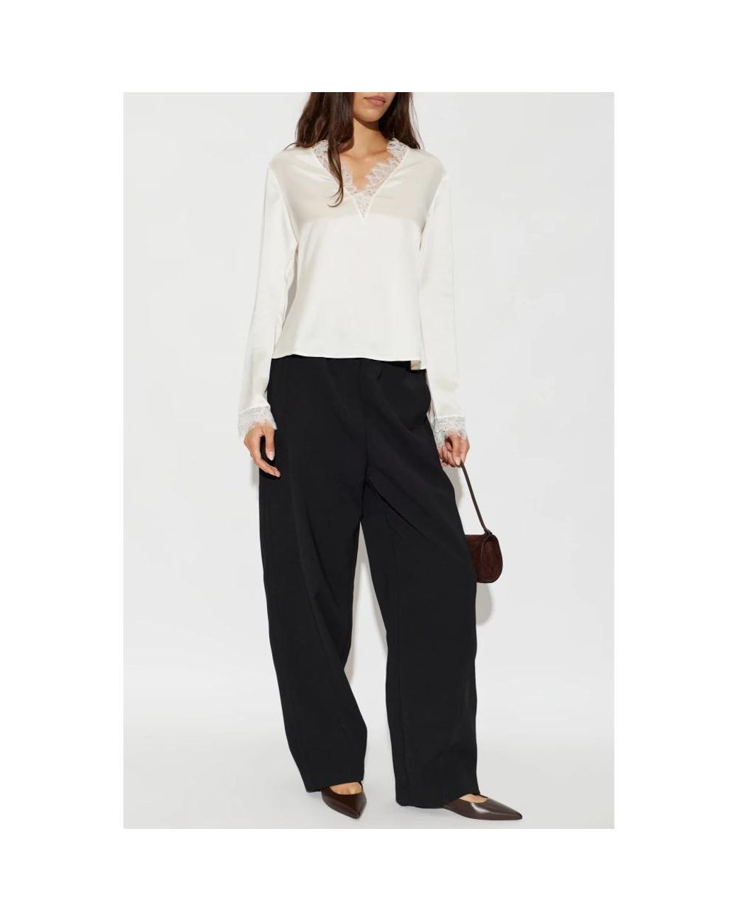 Ganni White Blouses
