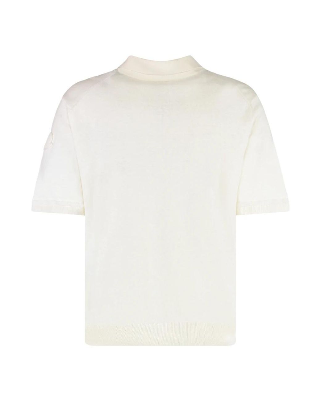 Moncler White Polo Shirts for men