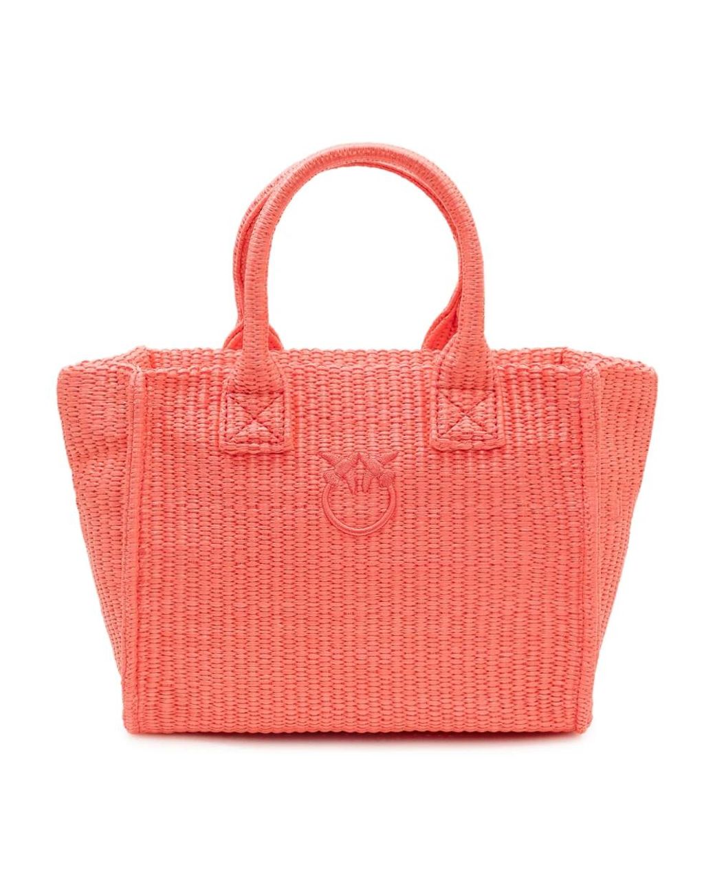 Pinko Red Tote Bags