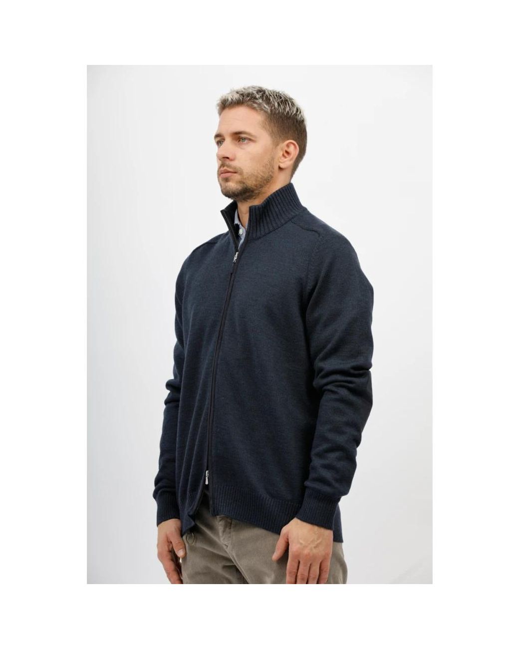 Gran Sasso Blue Cardigans for men