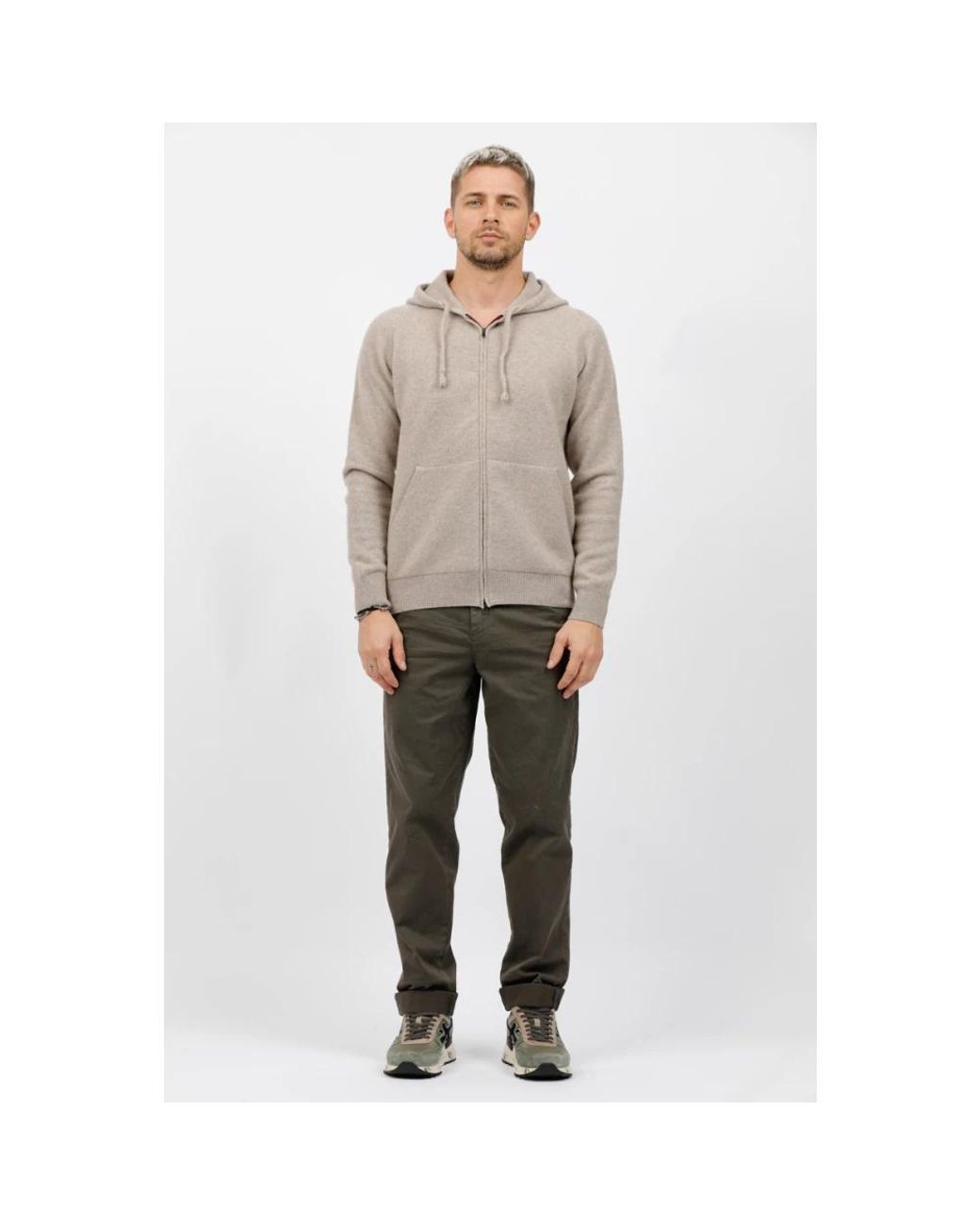 Mason's Green Straight Trousers for men