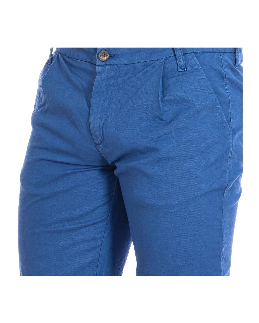 La Martina Blue Casual Shorts for men