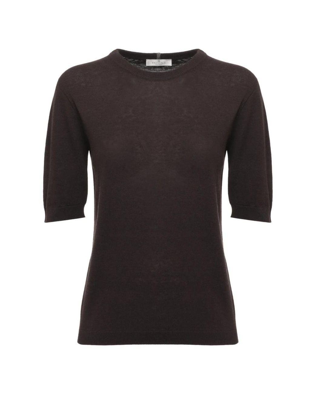 Panicale Black Round-Neck Knitwear