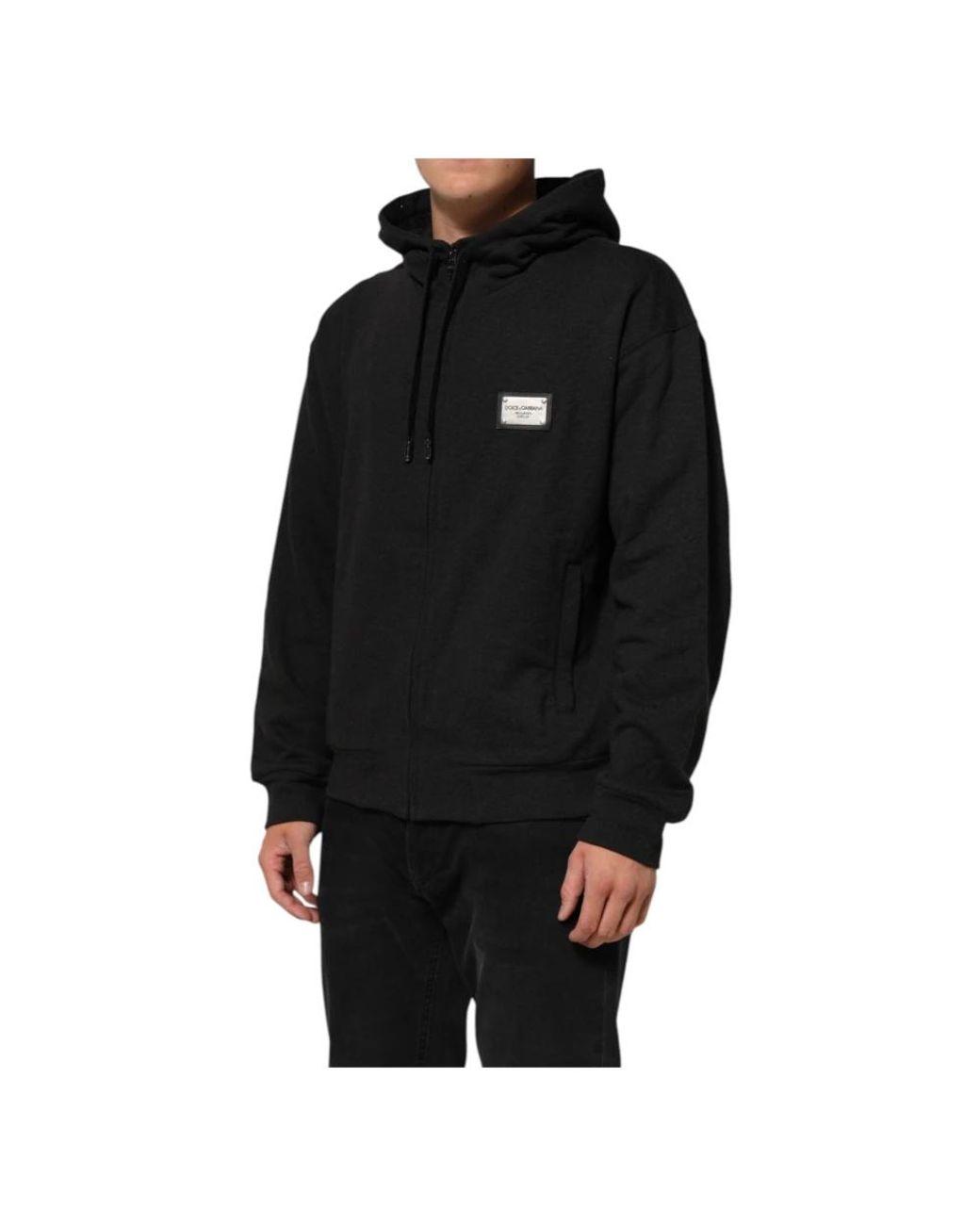 Dolce & Gabbana Black Hoodies for men